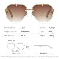 HEPIDEM Buffalo Horn Sunglasses 0039