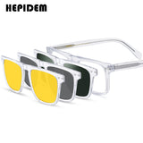 HEPIDEM Acetate Magnet Clip Eyeglasses H9348