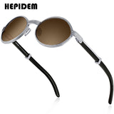 HEPIDEM Sterling Silver Buffalo Horn Sunglasses 925211