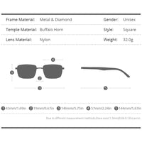 HEPIDEM Buffalo Horn Sunglasses H0028