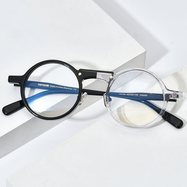 Mens vintage round eyeglasses hot sale