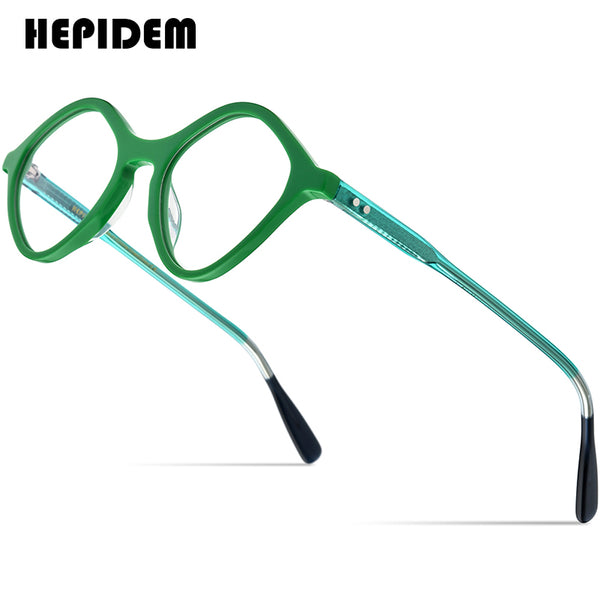 HEPIDEM Acetate Optical Glasses Frame Women Brand Designer Cat Eye  Eyeglasses Ladies Cateye Spectacle Eyewear 9218