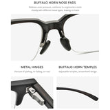 HEPIDEM Buffalo Horn Eyeglasses H0031