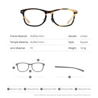 HEPIDEM Buffalo Horn Eyeglasses H0029