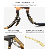 HEPIDEM Buffalo Horn Eyeglasses H0029