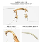 HEPIDEM Buffalo Horn Eyeglasses 50251