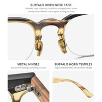 HEPIDEM Buffalo Horn Eyeglasses H0030